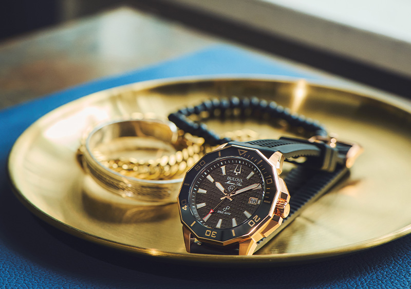 ほ*く様 ブローバ BULOVA マリンスター C98B421【5月末迄】 夏の気分を盛り上げるマリンスターの腕時計でカジュアルもキレイめ