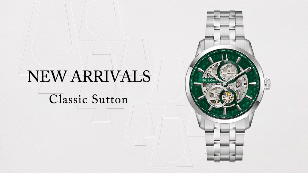 希少 BULOVA サットンコレクション メンズ 腕時計 自動巻き スケルトン クラシック サットン」人気の自動巻きモデルからケース径40mmの小径