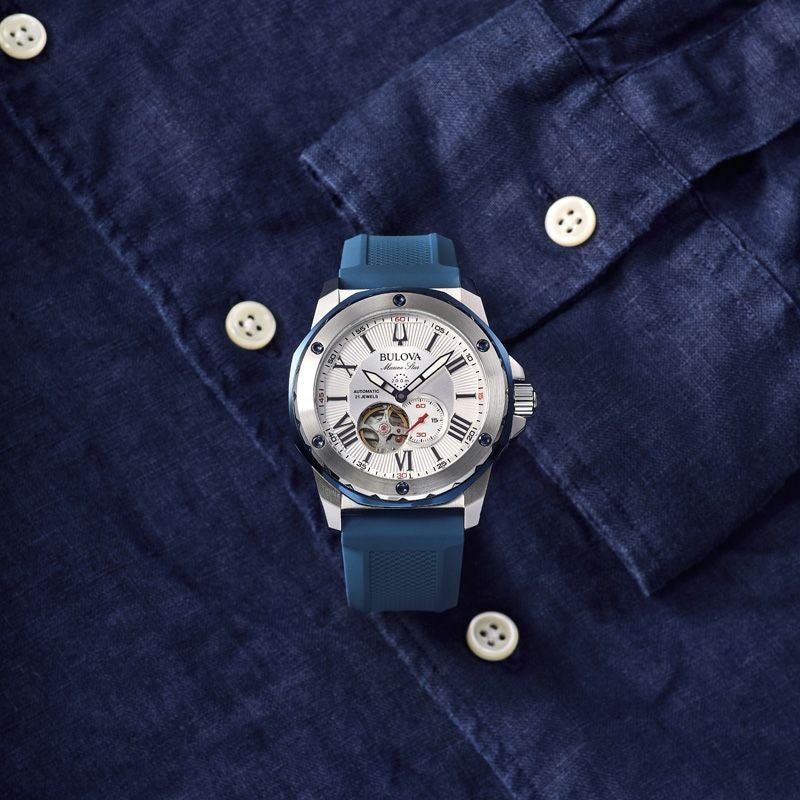値下げ 稼働★BULOVA ブローバ マリーンスター レディース腕時計 電池新品 ブローバを代表するコレクション「マリンスター」と共に考える。