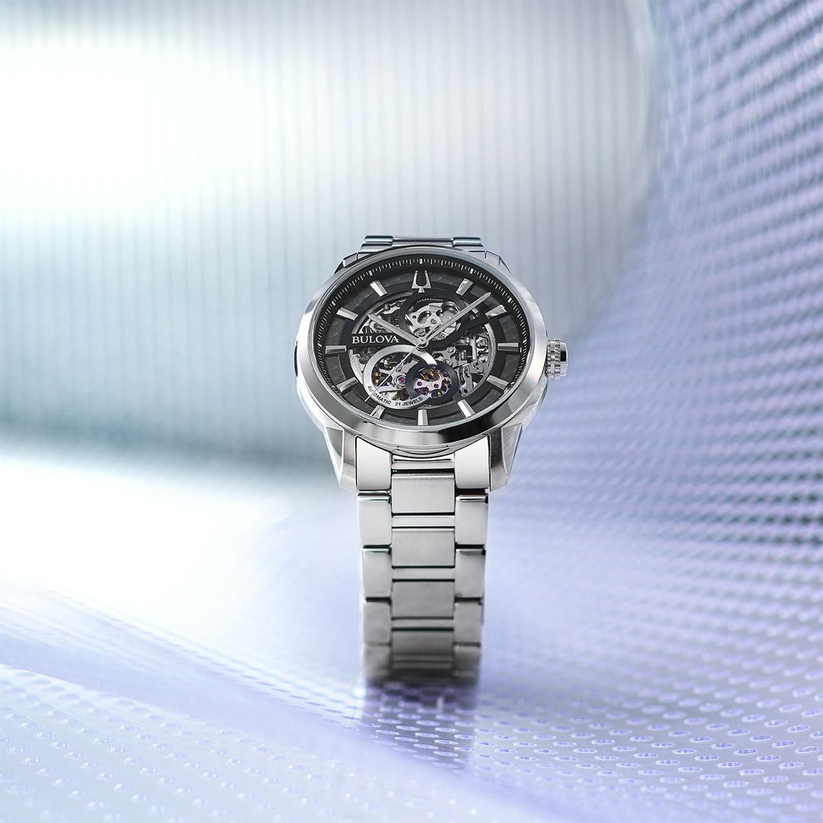 BULOVA Sutton 96A208 自動巻き スケルトン 腕時計 クラシック サットン 96A208 | BULOVA（ブローバ）ジャパン公式サイト